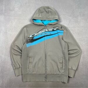Oakley Gray and Blue Hoodie
